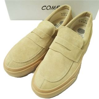 プラス(PLUS)のPRAS プラス 日本製 COMFY LOAFERS コンフィローファー PRAS-CF-04-002 27cm LT.BEIGE/GUM スエード コイン ペニー スニーカー シューズ【新古品】【中古】【PRAS】(スニーカー)