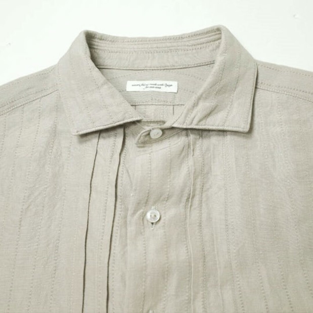 SUS-SOUS シュス 22SS 日本製 Shirt Dress - Dobby Stripe Washer