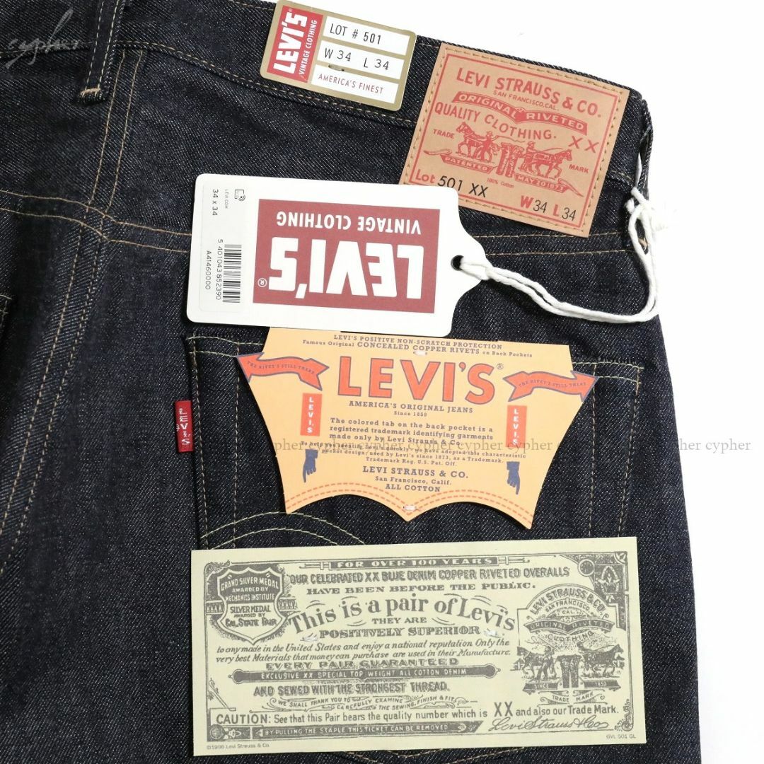 Levi's - 34 34 新品 LVC リーバイス 1963 501XX 復刻 デニム Levi's - 34 34 新品 LVC リーバイス 1963 501XX 復刻 デニム