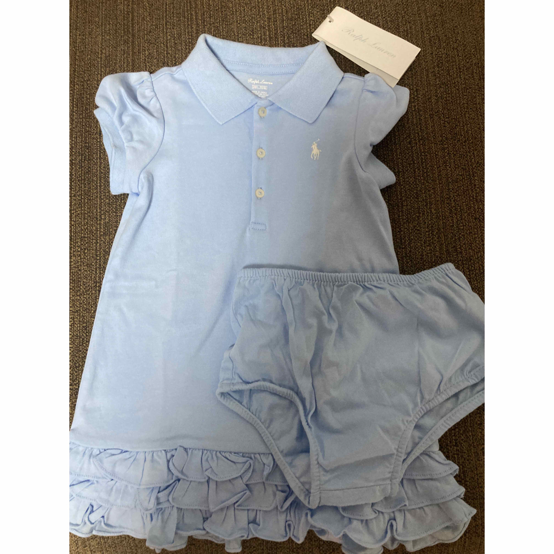 POLO RALPH LAUREN - 【新品タグ付】ラルフワンピース水色24M90cmの