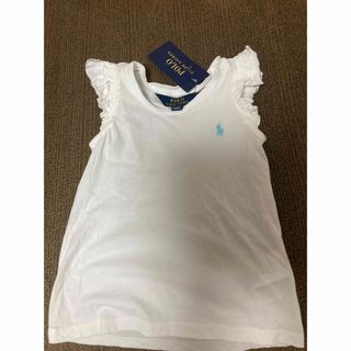 ポロラルフローレン(POLO RALPH LAUREN)の【新品タグ付・少々難あり】ラルフフリルTシャツ3T100cm(Tシャツ/カットソー)