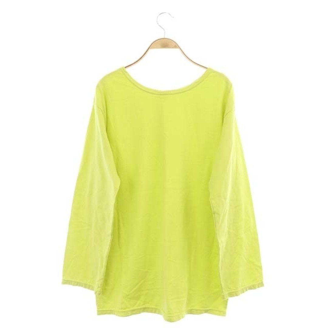 シンゾーン COLOR LONG TEE カットソー Tシャツ 長袖 F 黄緑