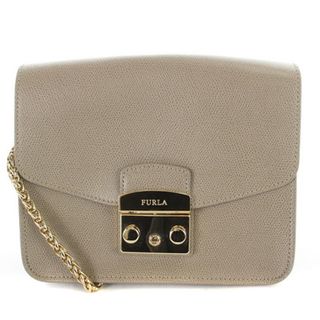 フルラ(Furla)のフルラ メトロポリス ショルダーバッグ レザー グレージュ(ショルダーバッグ)