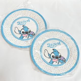 ディズニー(Disney)の<新品>スティッチ アイスパーラー メラミンプレート2枚セット ディズニーストア(キャラクターグッズ)