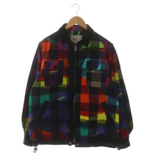 サカイ(sacai)のサカイ × KAWS 21AW ネルシャツ ジャケット 総柄 1 マルチカラー(ブルゾン)