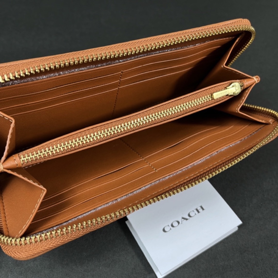 COACH シグネチャー ジャカード ペンギン 長財布 C7721  新品