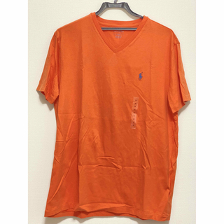 ラルフローレン(Ralph Lauren)の新品　ラルフローレン　メンズ　オレンジ　Tシャツ　M(Tシャツ/カットソー(半袖/袖なし))