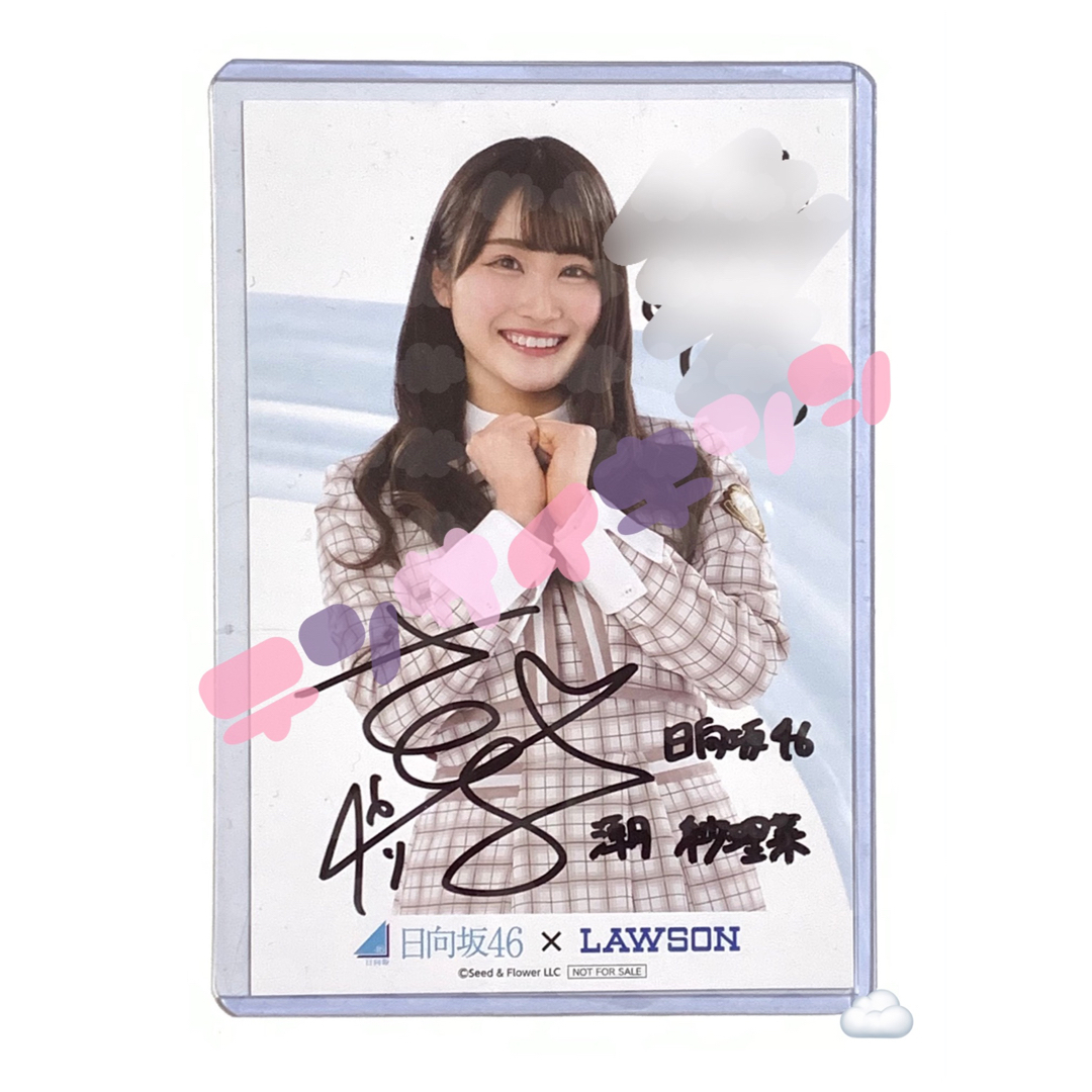 日向坂46 - 日向坂46 潮紗理菜 直筆サイン入りポストカード ローソン