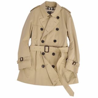 バーバリー(BURBERRY)のバーバリー BURBERRY コート トレンチコート THE KENSINGTON ケンジントン 裏チェック アウター メンズ 50SHORT(M相当) ベージュ(トレンチコート)