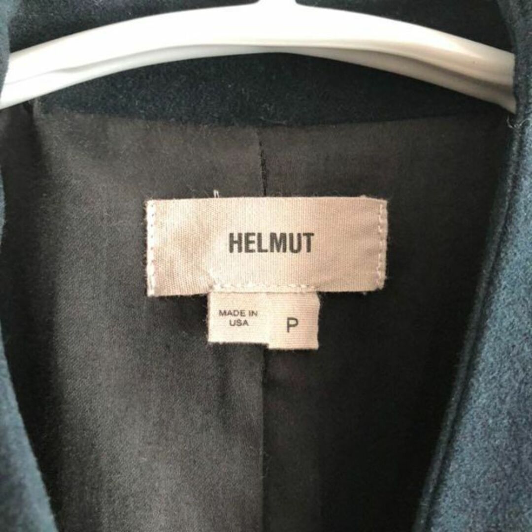 HELMUT LANG(ヘルムートラング)のHELMUT LANGヘルムートラング　ノーカーラーコート　ジャケット　ネイビー レディースのジャケット/アウター(ロングコート)の商品写真