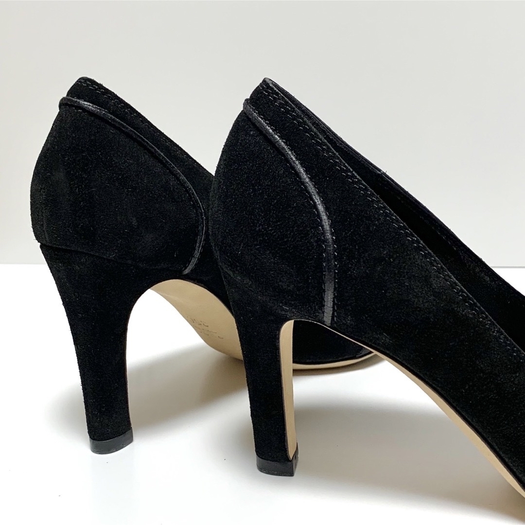 Gucci(グッチ)の☆グッチ GUCCI シェリーライン スエード ヒール パンプス 黒 イタリア製 レディースの靴/シューズ(ハイヒール/パンプス)の商品写真