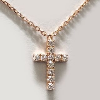 カルティエ(Cartier)のCartier ネックレス シンボルクロス 750PG K18PG(ネックレス)