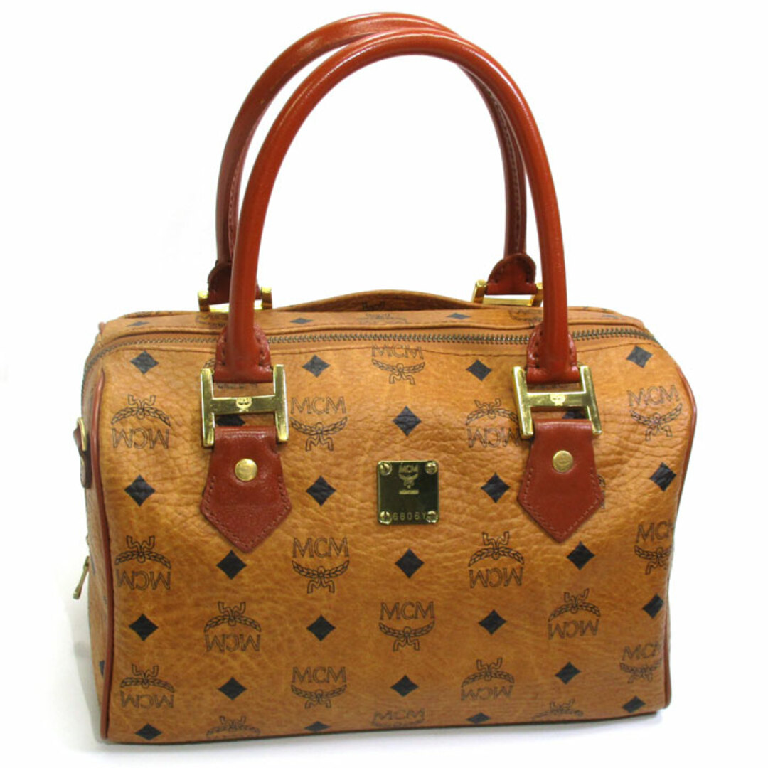 MCM - MCM ミニボストンバッグ ヴィセトス ブラウン ブラックの通販 by