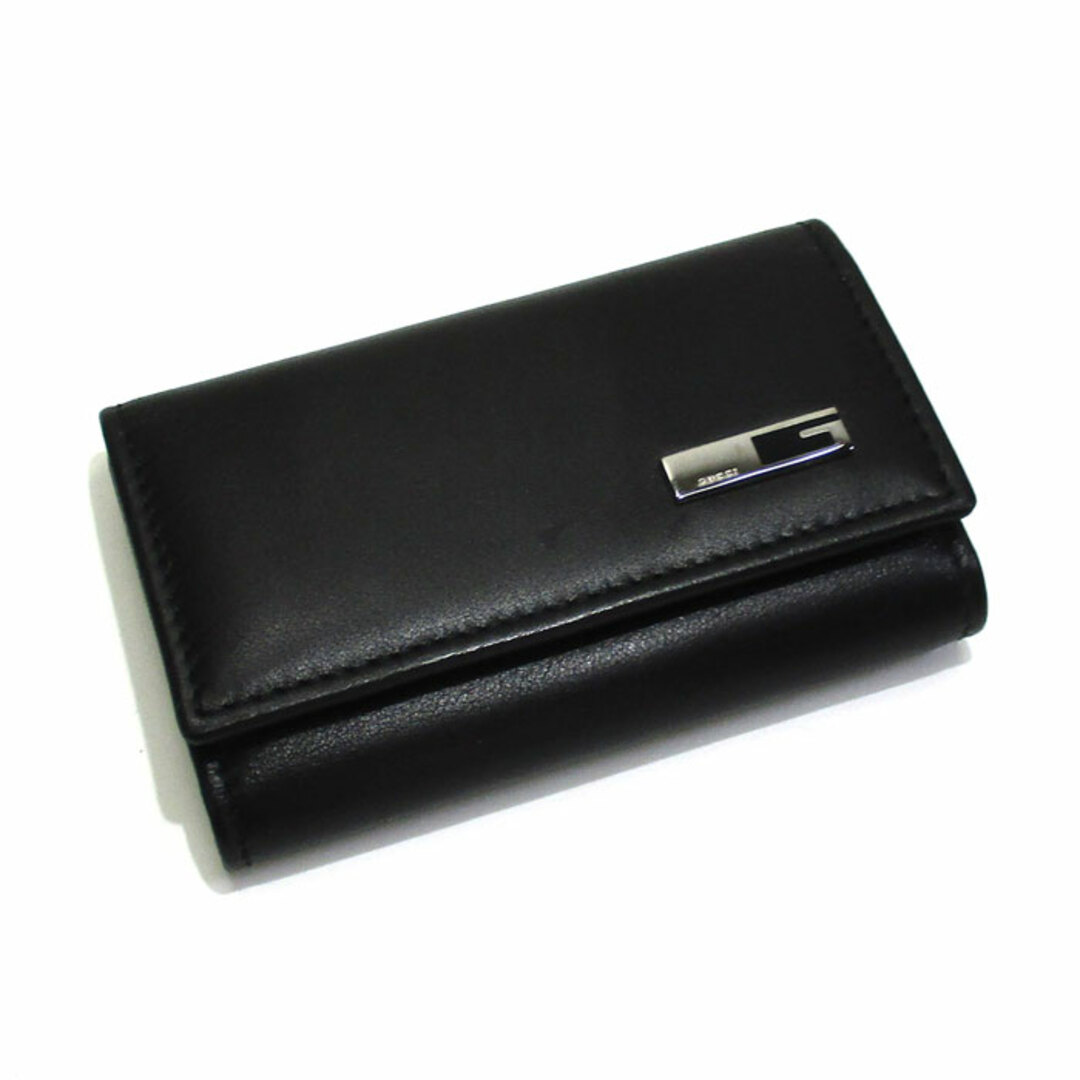 GUCCI - GUCCI 6連 キーケース レザー ブラック G金具 033 2031 GUCCI - GUCCI 6連 キーケース レザー ブラック G金具 033 2031