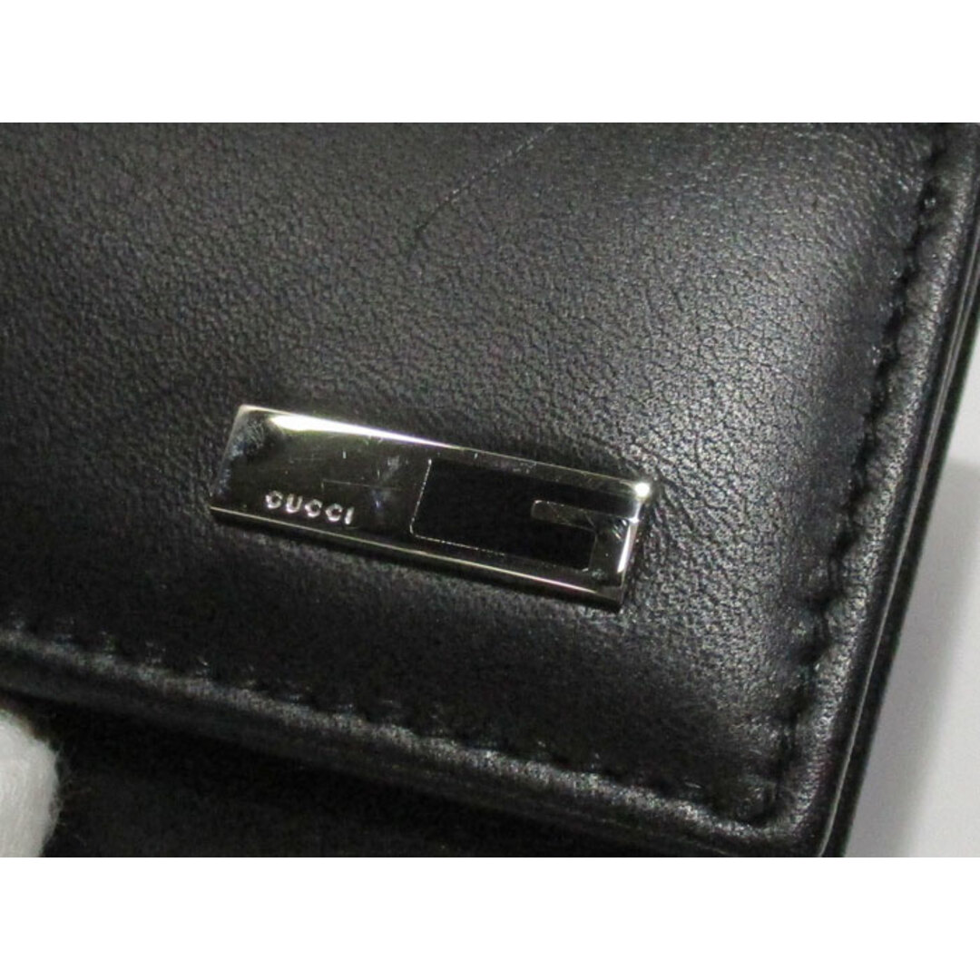 GUCCI - GUCCI 6連 キーケース レザー ブラック G金具 033 2031 GUCCI - GUCCI 6連 キーケース レザー ブラック G金具 033 2031