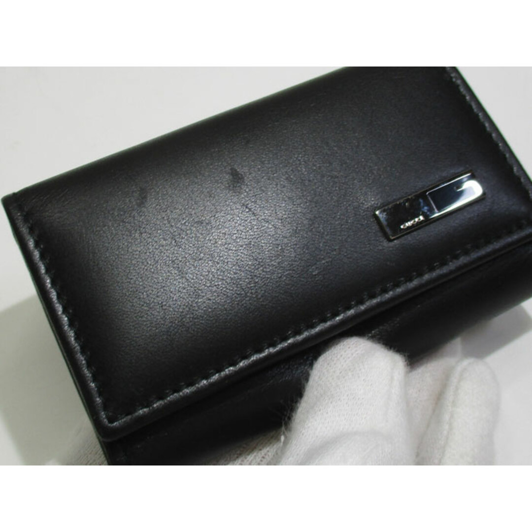 GUCCI - GUCCI 6連 キーケース レザー ブラック G金具 033 2031 GUCCI - GUCCI 6連 キーケース レザー ブラック G金具 033 2031
