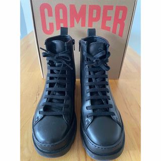 カンペール(CAMPER)の【完売品】美品 8 カンペール BRUTUS ブルートゥス ブラック(ブーツ)