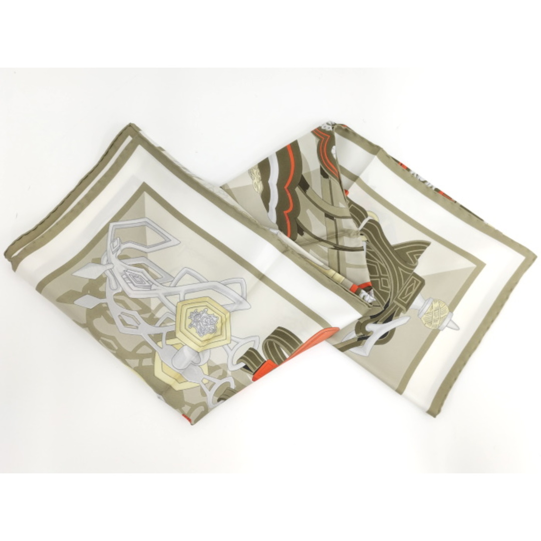 HERMES - HERMES スカーフ カレ90 ブリッド・エ・デスタン HERMES - HERMES スカーフ カレ90 ブリッド・エ・デスタン