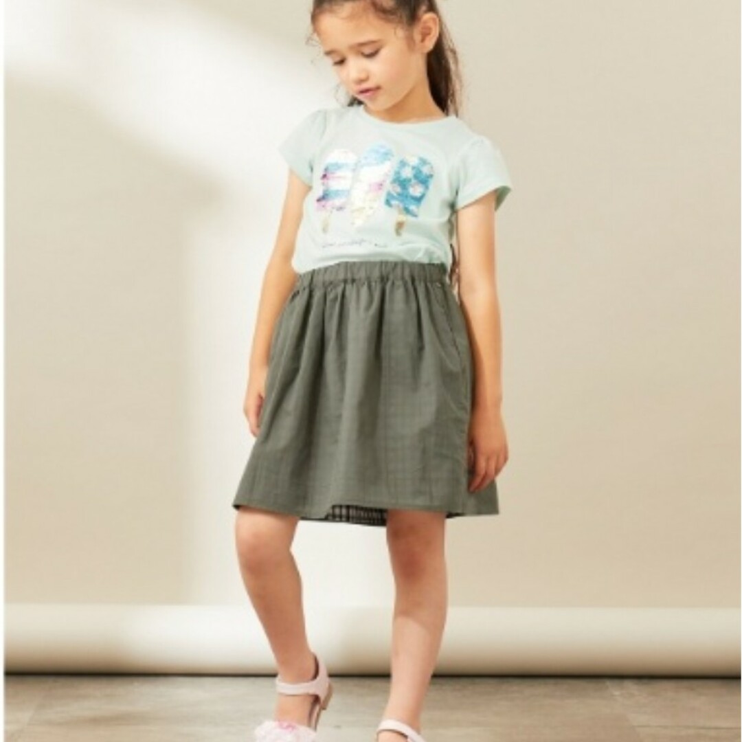 anyFAM(エニィファム)のリバーシブルスカート 140 any FAM キッズ/ベビー/マタニティのキッズ服女の子用(90cm~)(スカート)の商品写真