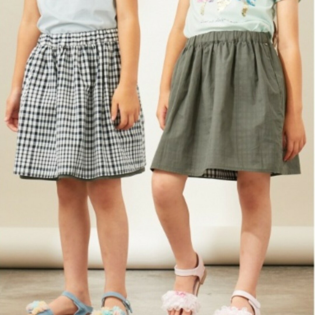 anyFAM(エニィファム)のリバーシブルスカート 140 any FAM キッズ/ベビー/マタニティのキッズ服女の子用(90cm~)(スカート)の商品写真