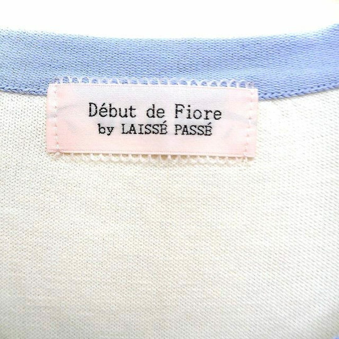 Debut de Fiore(デビュードフィオレ)のデビュー ド フィオレ Debut de Fiore ニットカーディガン 七分袖 レディースのトップス(カーディガン)の商品写真