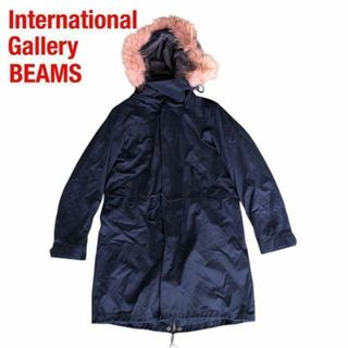 International Gallery BEAMSビームスモッズコート紺色