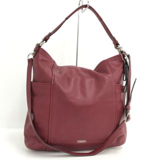 コーチ(COACH)のCOACH 2WAY ショルダーバッグ レザー ワインレッド F31323(ショルダーバッグ)