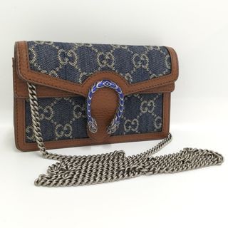 グッチ(Gucci)のGUCCI デュオニソス チェーン ショルダーバッグ GG デニム 476432(ショルダーバッグ)