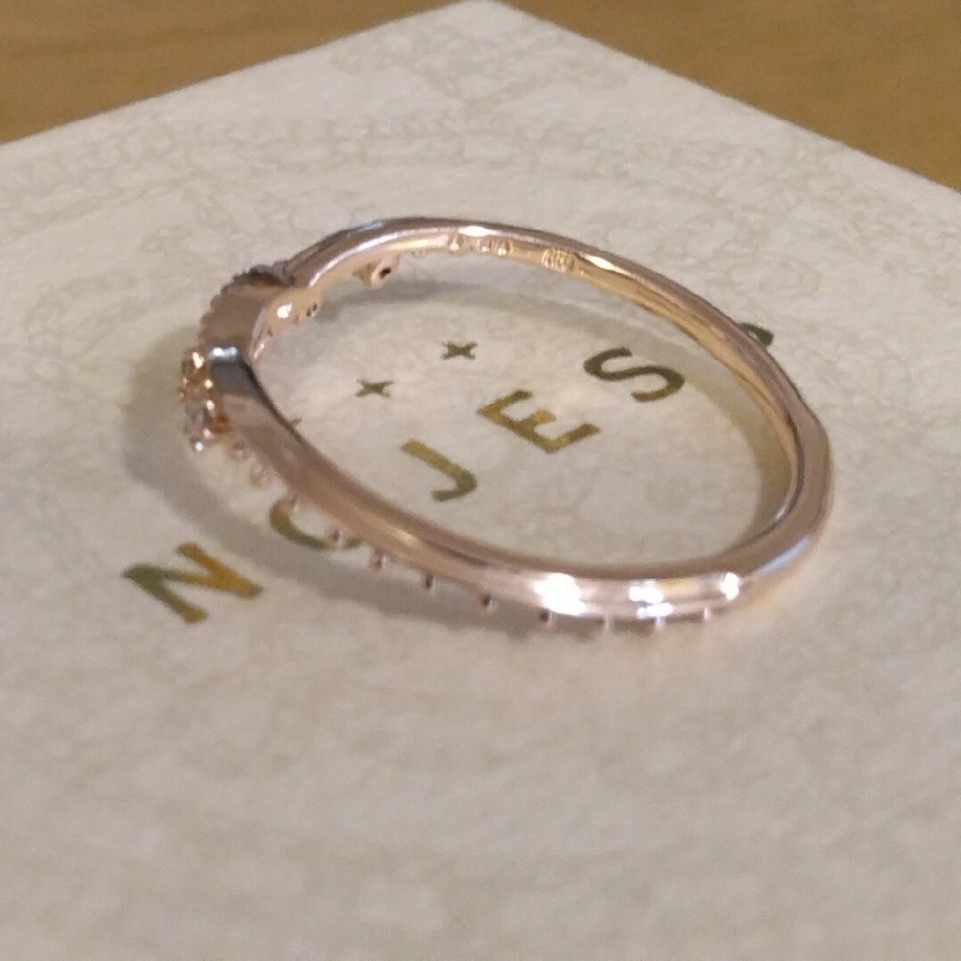 NOJESS(ノジェス)のお取り置き中☆ノジェス K10 スズラン リング 11号 PG ダイヤ 美品 レディースのアクセサリー(リング(指輪))の商品写真
