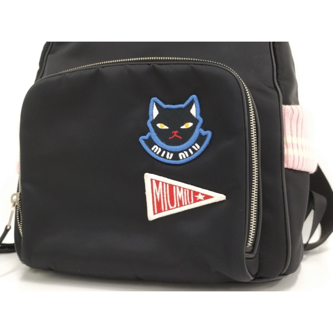 MIU MIU - MIUMIU リュック キャットアップリケ バックパック MIU MIU - MIUMIU リュック キャットアップリケ バックパック
