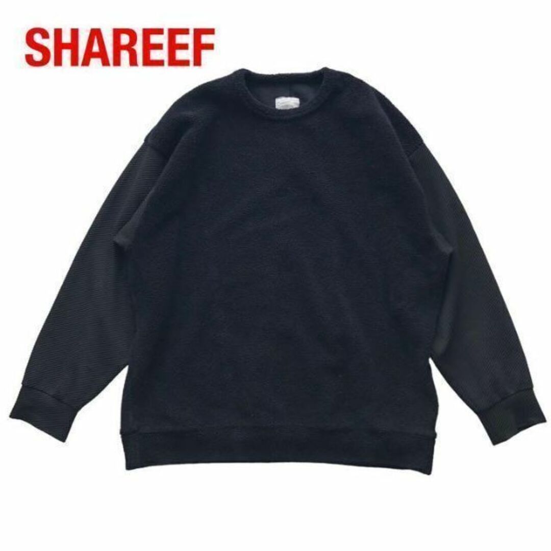 SHAREEDシャリーフ 切替フリース ブラック黒 | フリマアプリ ラクマ