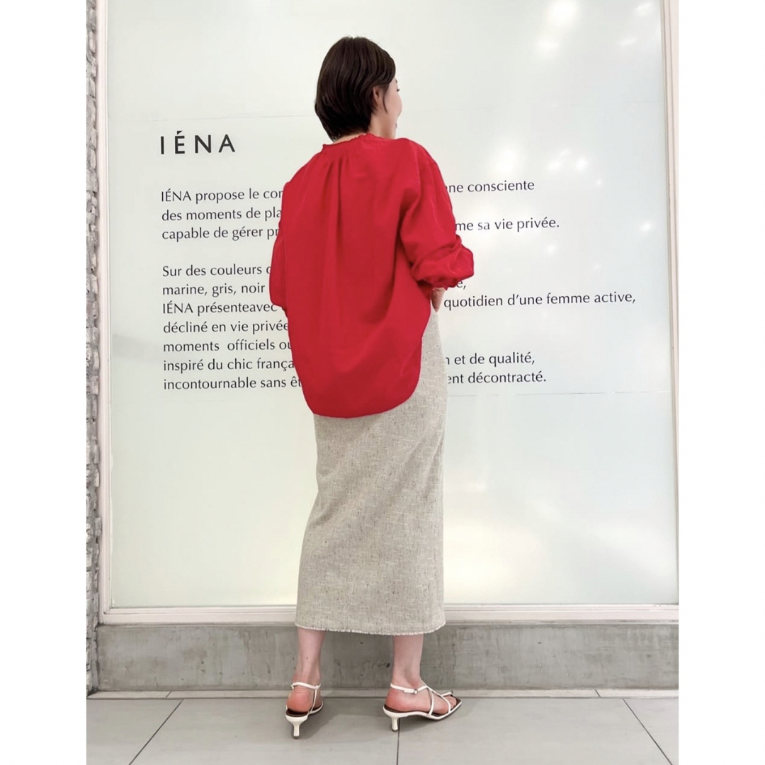 IENA - イエナ Cotton Ramieギャザーブラウスの通販 by ステラムーン