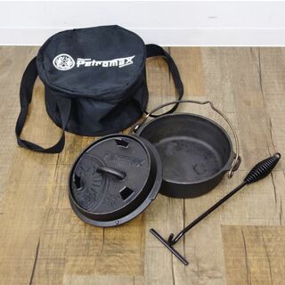 Petromax - ペトロマックス Petromax ダッチオーブン Ft3 2.3L キャリングケース リフター セット 鋳鉄 鍋 キャンプ アウトドア