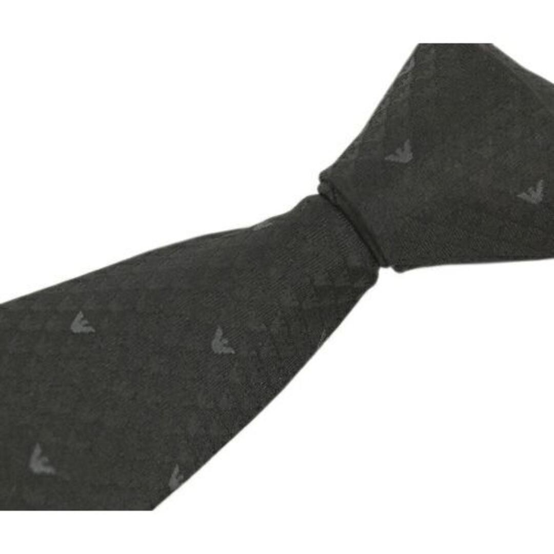 Armani(アルマーニ)の【新品】アルマーニ ネクタイ 340075 ブラック/グレー 02133 メンズのファッション小物(ネクタイ)の商品写真