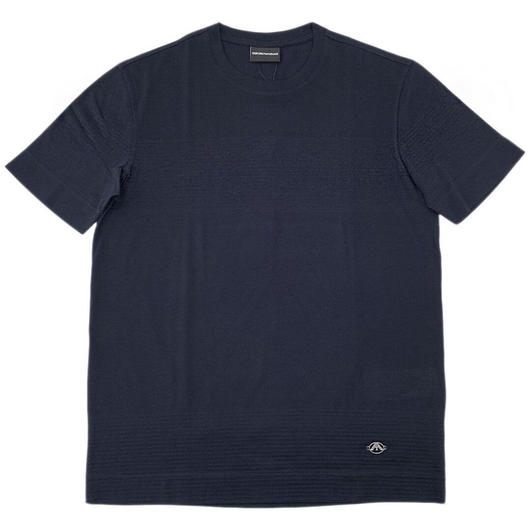 【新品】アルマーニ メンズ Tシャツ ネイビー Sサイズ 04518
