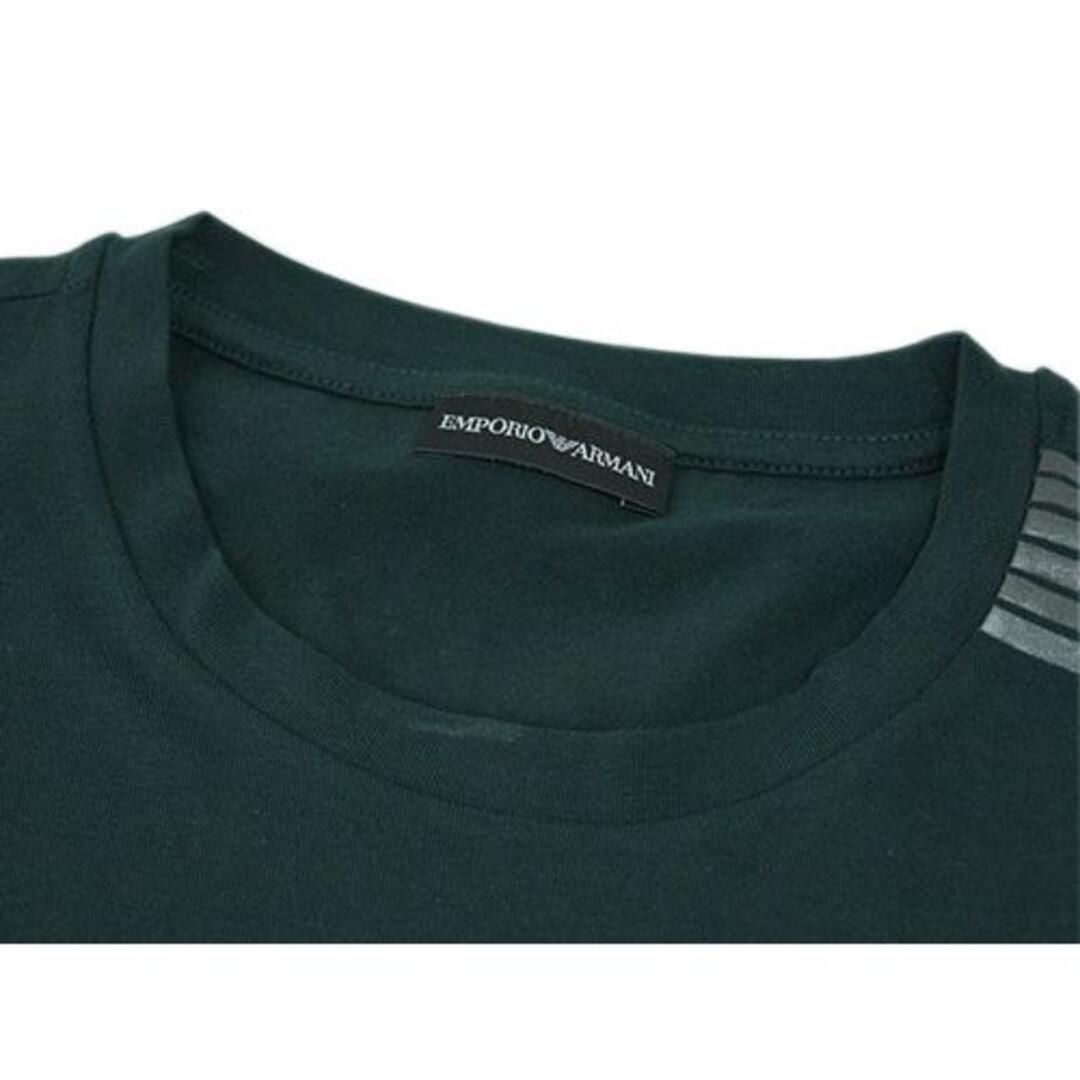 Armani(アルマーニ)の【新品】アルマーニ Tシャツ メンズ ダークグリーン Sサイズ 17703 メンズのトップス(Tシャツ/カットソー(半袖/袖なし))の商品写真