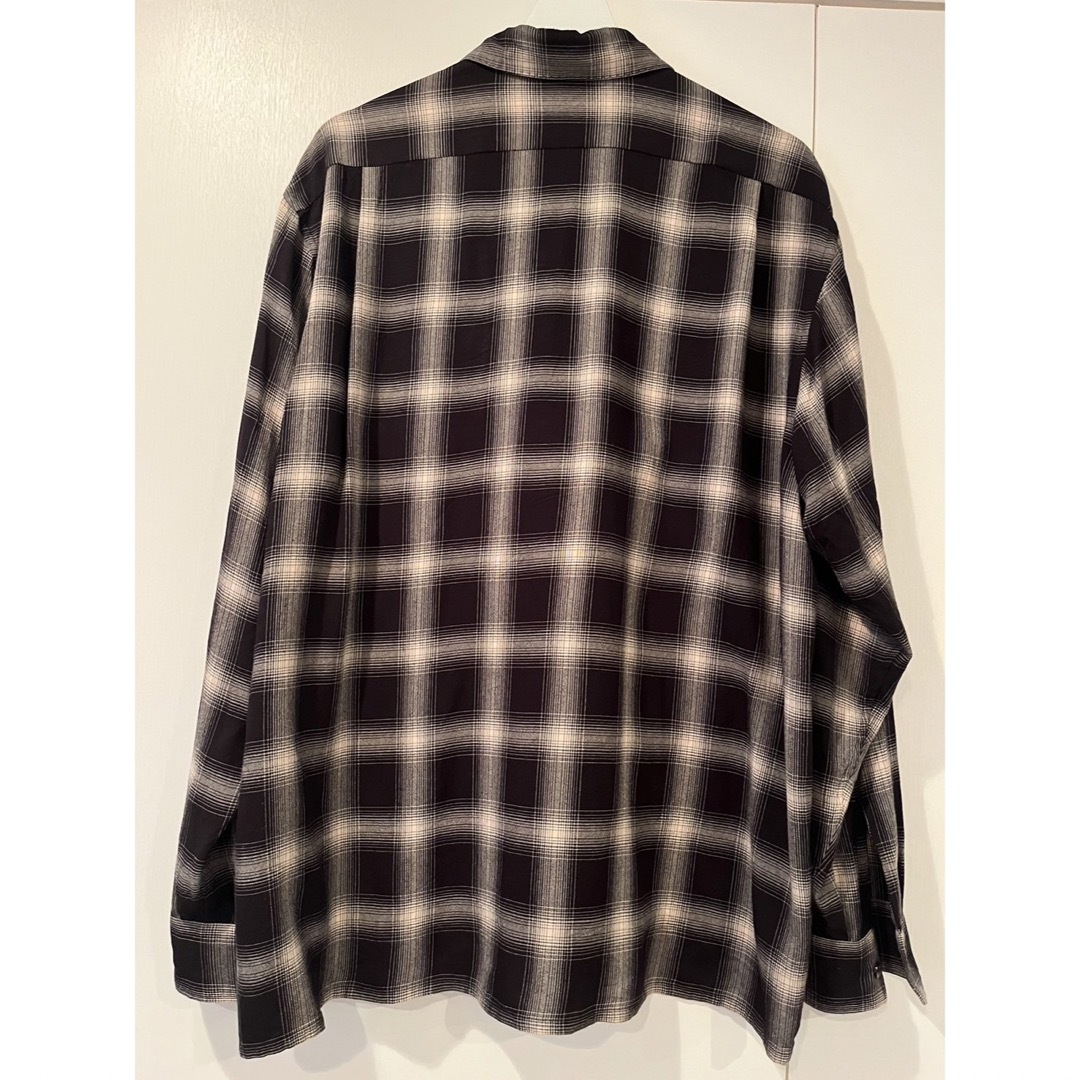 【サイズ1】 comoli レーヨンオープンカラーシャツ ブラック