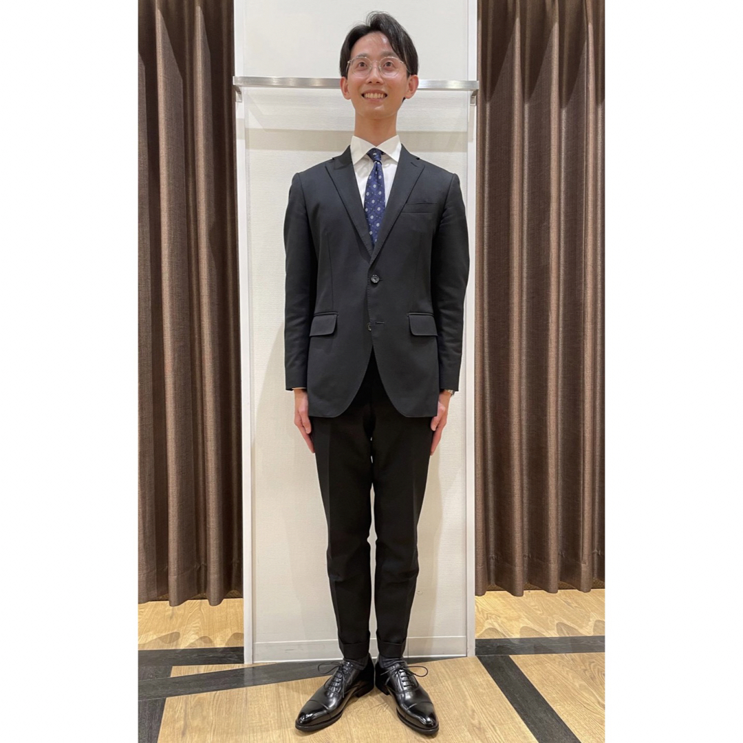 約51cm肩幅THE SUIT COMPANY 濃紺 シングルスーツ 175cm-8Drop