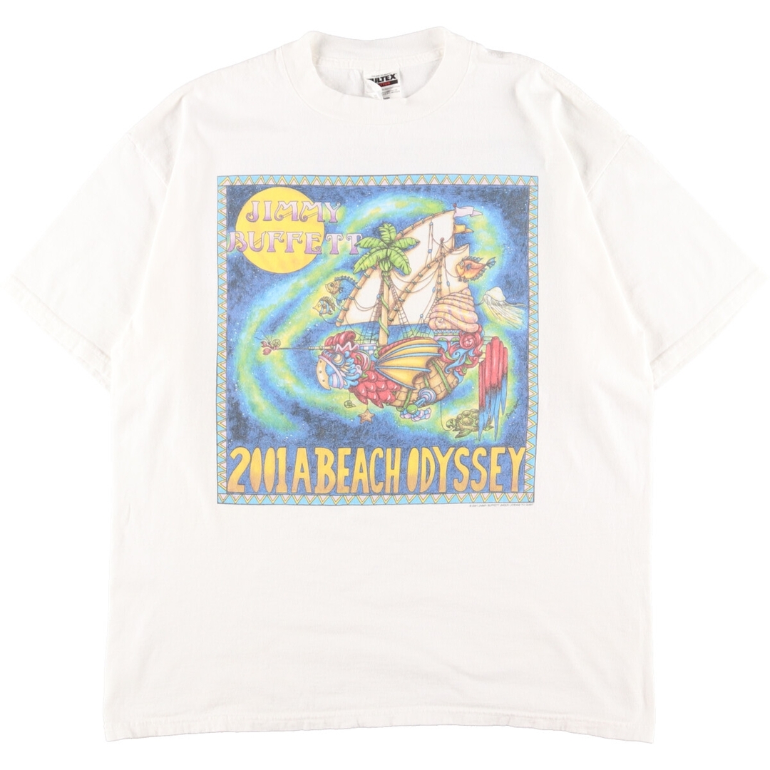 タルテックス TULTEX JIMMY BUFFETT ジミーバフェット 両面プリント バンドTシャツ バンT メンズXL /eaa361050