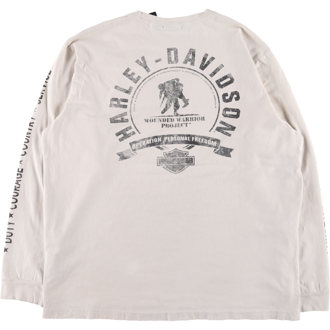 ハーレーダビッドソン Harley-Davidson 両面プリント 袖プリント