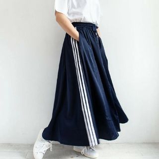 S ♡ BEAUTY&YOUTH ロングスカート adidas コラボ