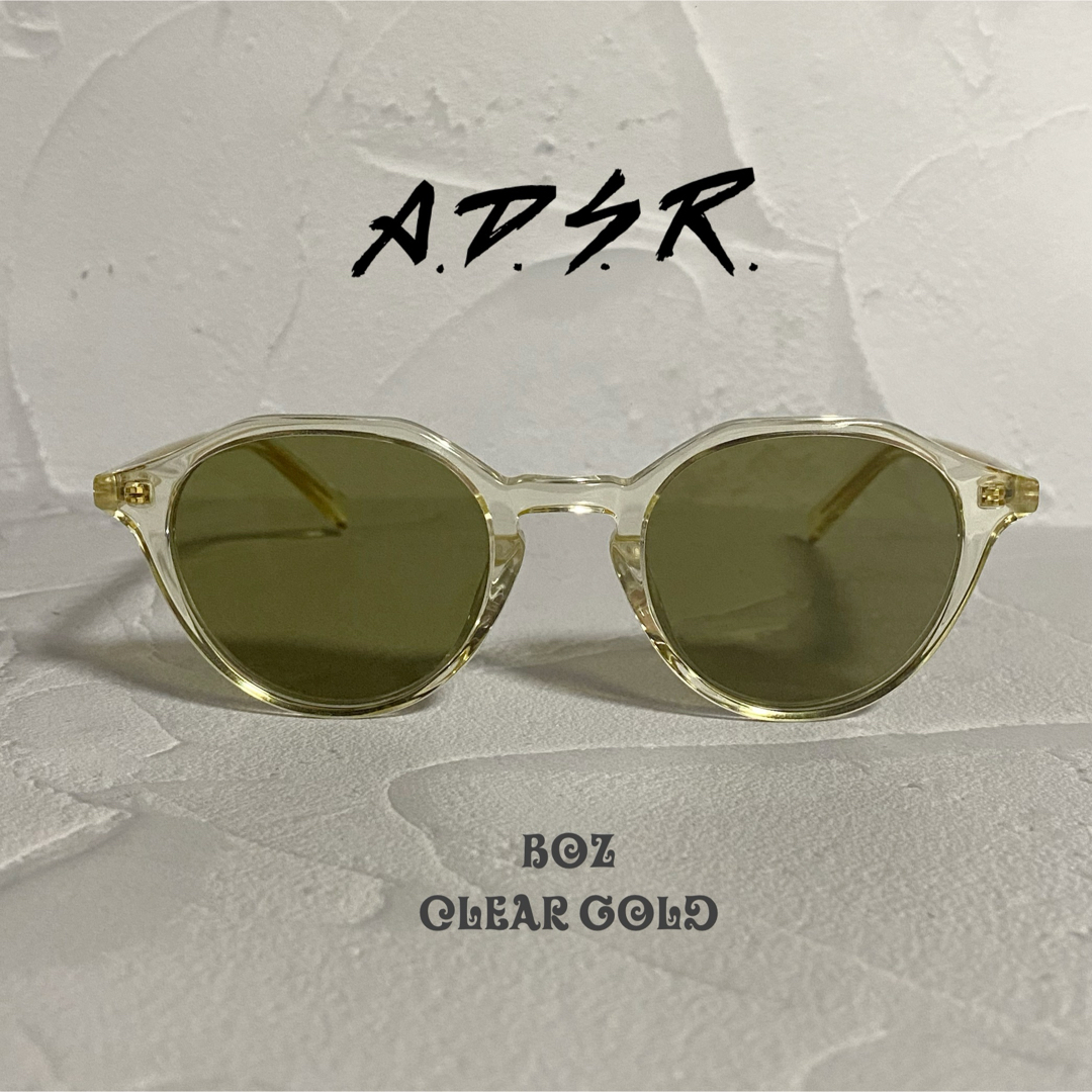 A.D.S.R. エーディーエスアール ALSINA 05 アルシーナ ツーブリッジ サングラス ブラウン