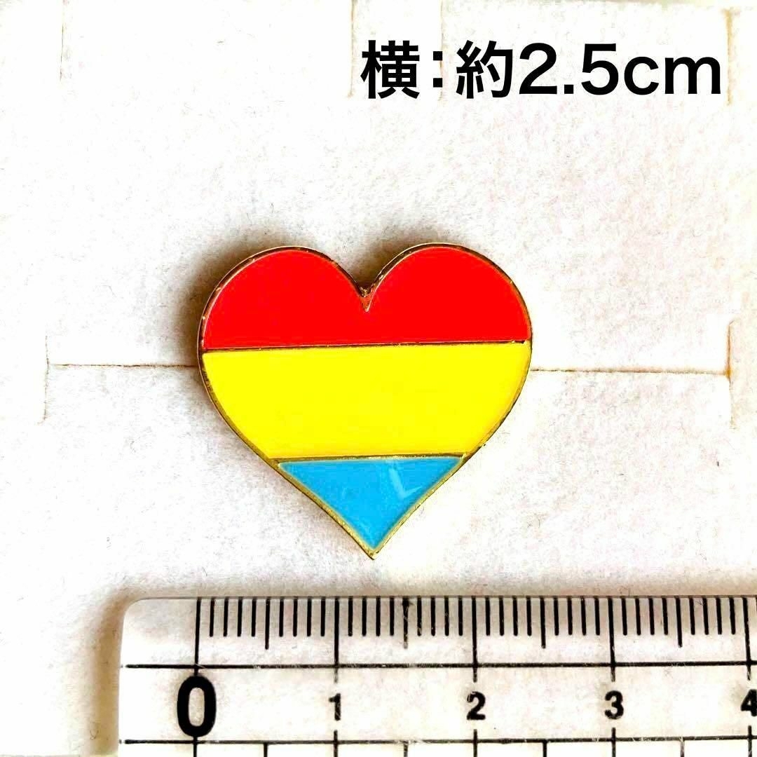 ハート ストレート アライ レインボー ピンバッジ ピンズ ブローチ LGBTQ