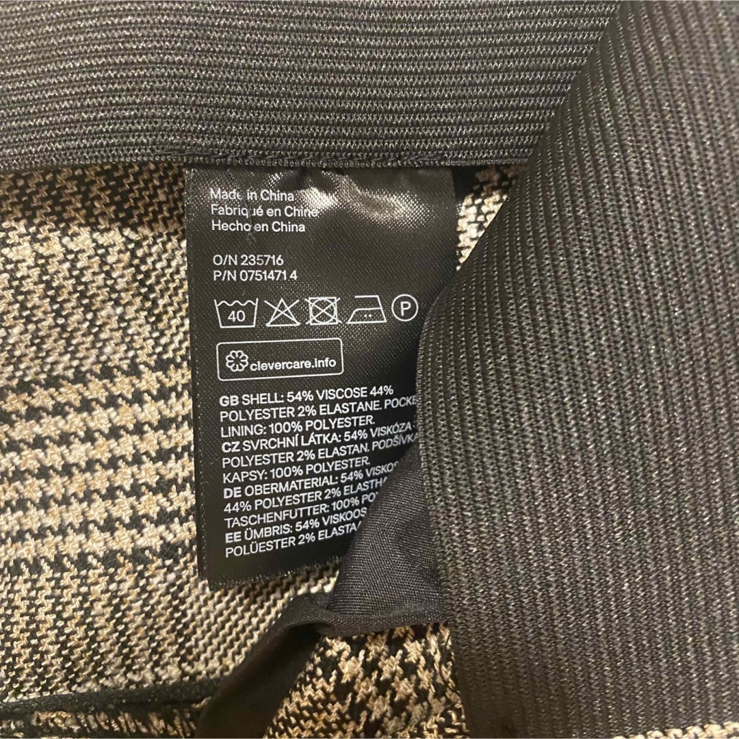 H&M(エイチアンドエム)の《新品》 H&M レディース スラックス パンツ パンツスーツ チェック柄 レディースのパンツ(その他)の商品写真