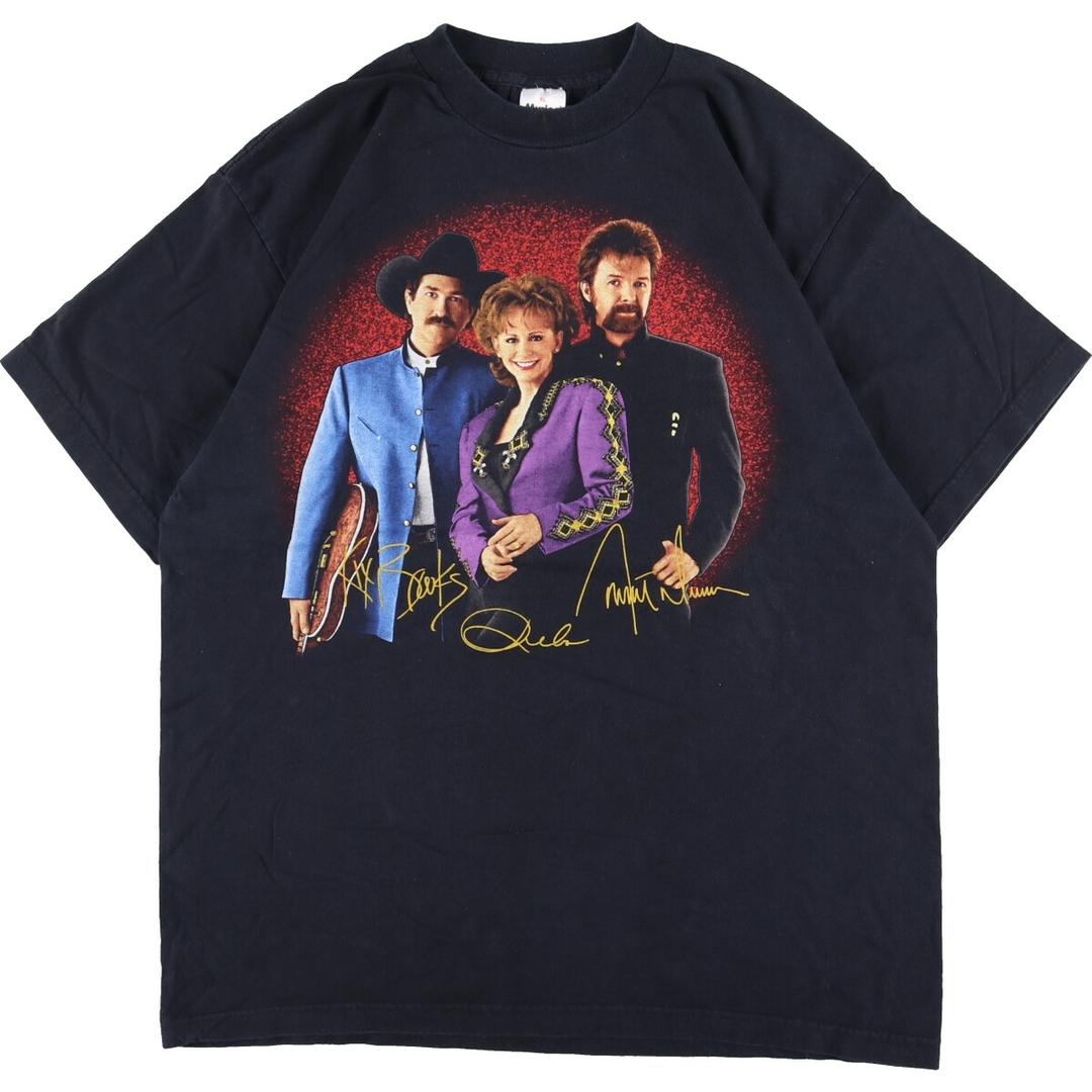 90年代 Murina BROOK&DUNN REBA McEntire ブルックスアンドダン リーバマッキンタイヤ 両面プリント バンドTシャツ バンT USA製 メンズXL ヴィンテージ /eaa326554プリント生産国