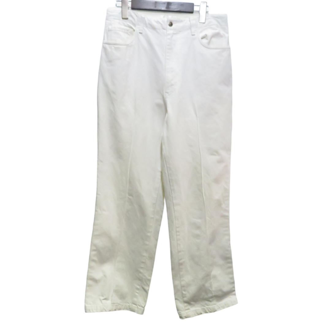 E.SEN CENTER PLEATS WHITE JEAN | フリマアプリ ラクマ