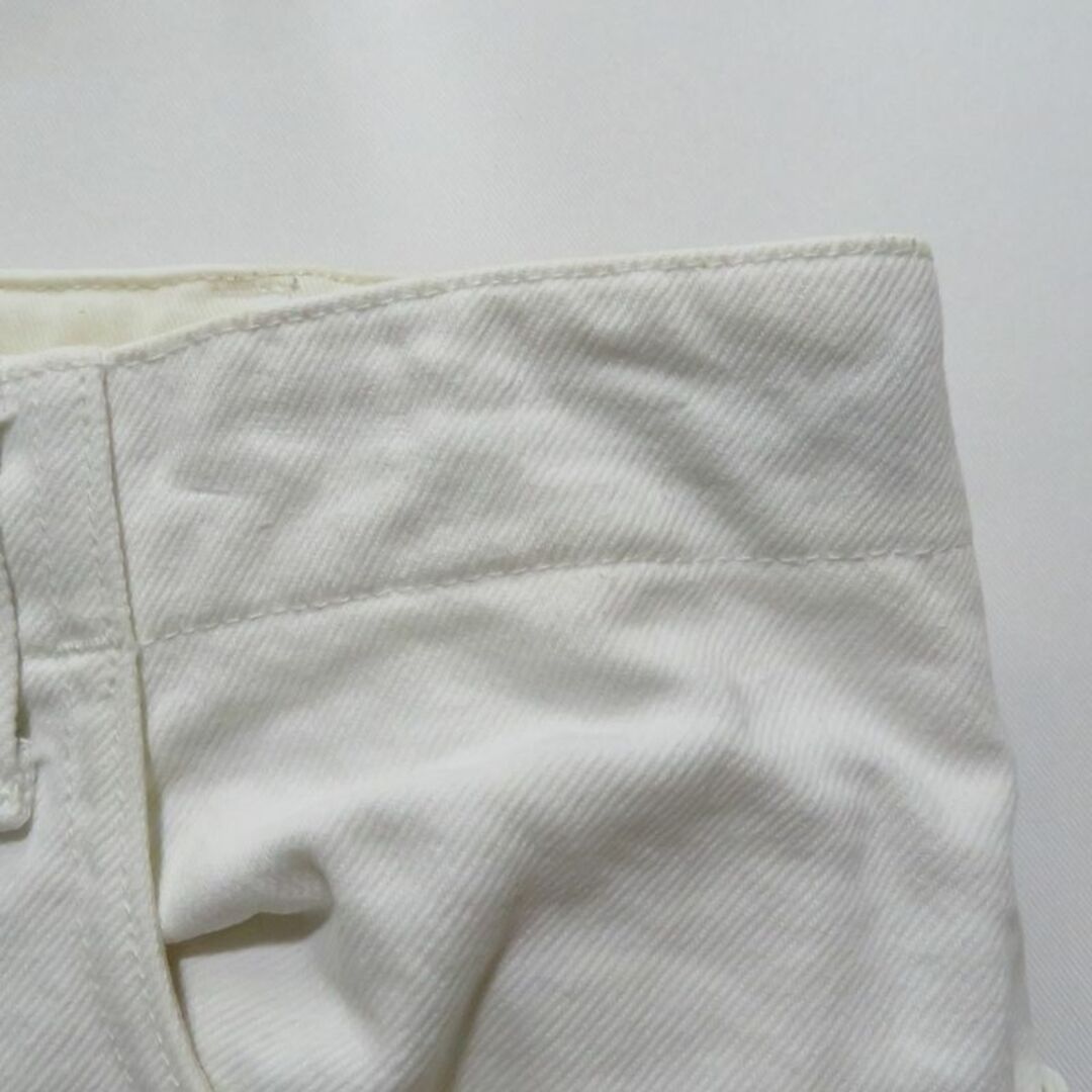 E.SEN CENTER PLEATS WHITE JEAN 4