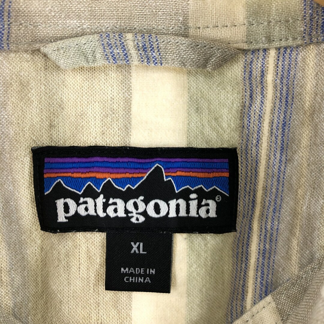 patagonia(パタゴニア)の古着 18年製 パタゴニア Patagonia 53139SP18 ボーダー柄 半袖シャツ メンズXL /eaa360701 メンズのトップス(シャツ)の商品写真