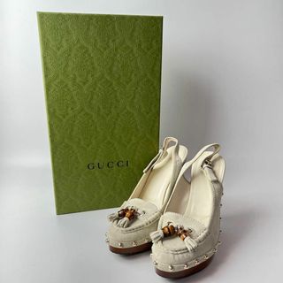 グッチ・Gucci 100%本物‼️即発送❣️サンダル／ミュール 36ハーフ マーク-