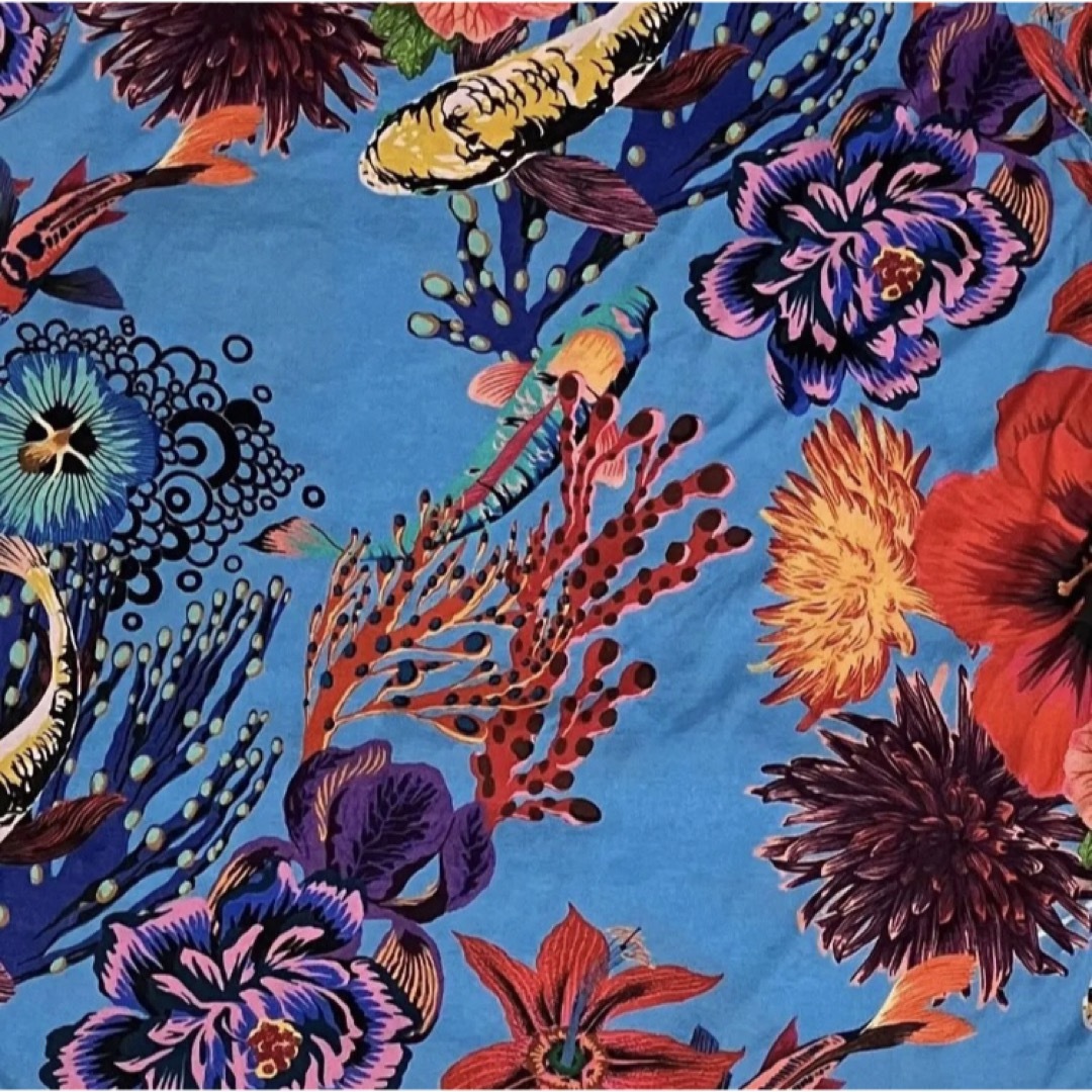 Paul Smith ポールスミス 総柄Tシャツ 錦鯉 ハイビスカス マグロ